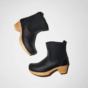 No. 6 store shearling clog boots